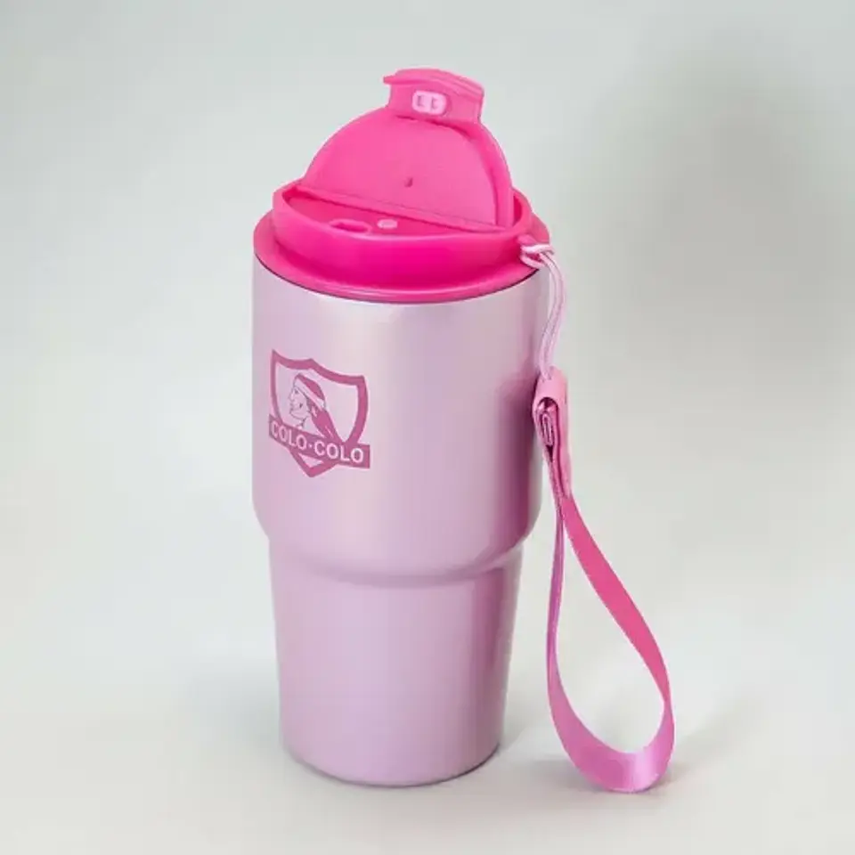 Vaso Mug Térmico Sintra Colo Colo Pink Acero Inoxidable 6