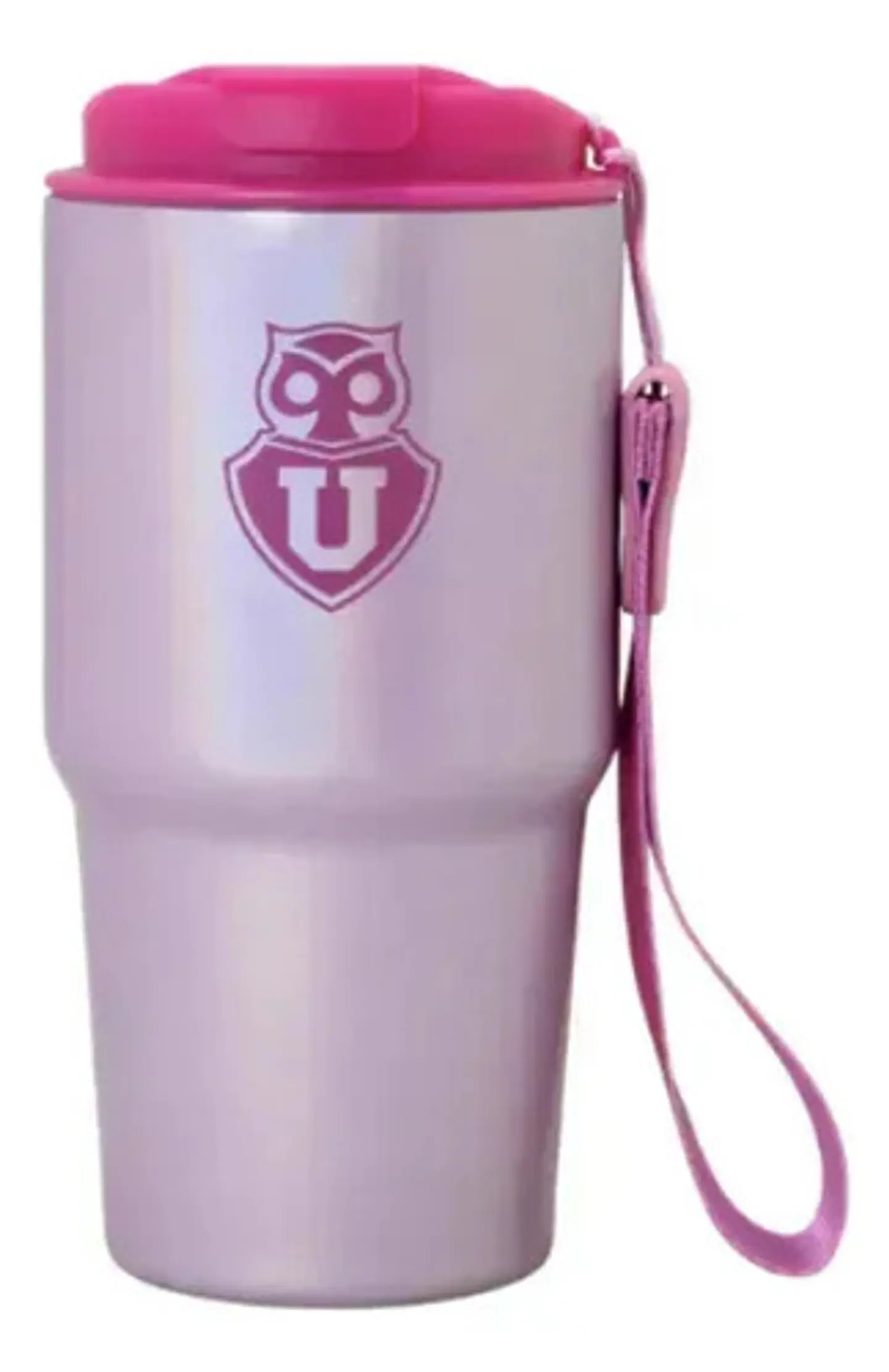 Vaso Mug Térmico Univeridad De Chile Pink Acero Inoxidable 2