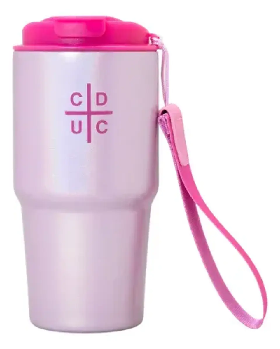 Vaso Mug Térmico Universidad Católica Pink Acero Inoxidable 3