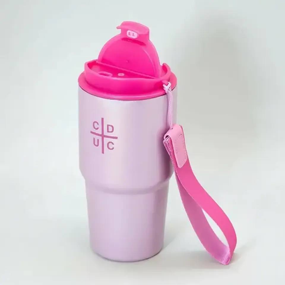 Vaso Mug Térmico Universidad Católica Pink Acero Inoxidable 6
