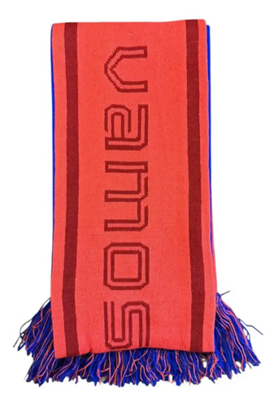 Bufanda Universidad De Chile Dos Lados Roja Azul Titanio 5