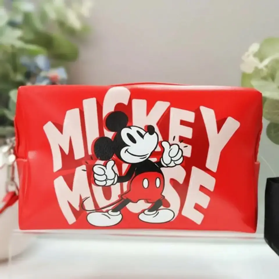 Cosmetiquero Mickey Mouse Disney Rojo Neceser Escolar Rojo 4