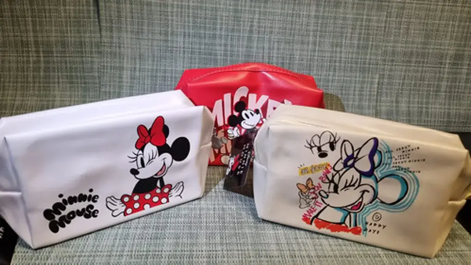 Cosmetiquero Minnie Mouse Disney Beige Neceser Escolar 6