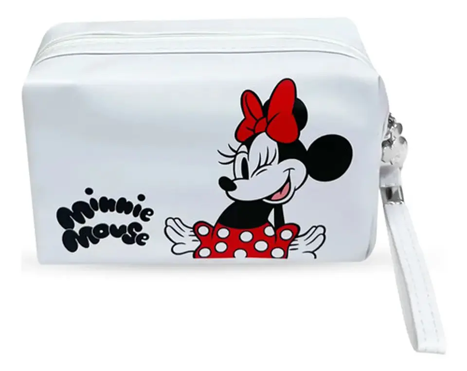 Cosmetiquero Minnie Mouse Disney Blanco Neceser Estuche 1