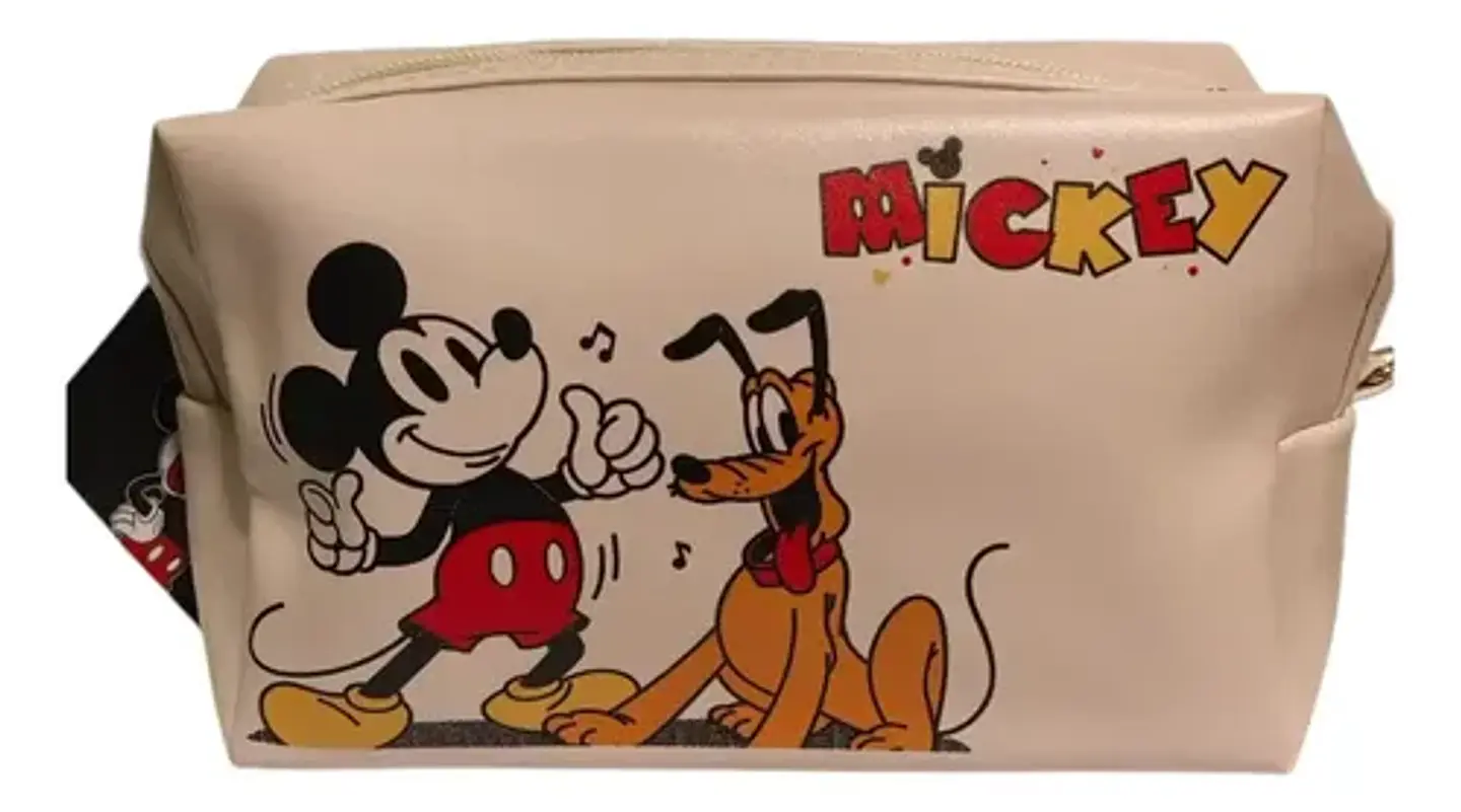 Cosmetiquero Mickey Mouse Y Pluto Disney Neceser Maquillaje 3