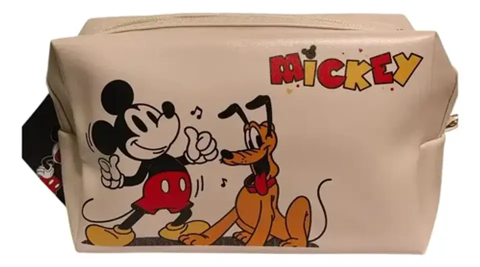 Cosmetiquero Mickey Mouse Y Pluto Disney Neceser Maquillaje 3