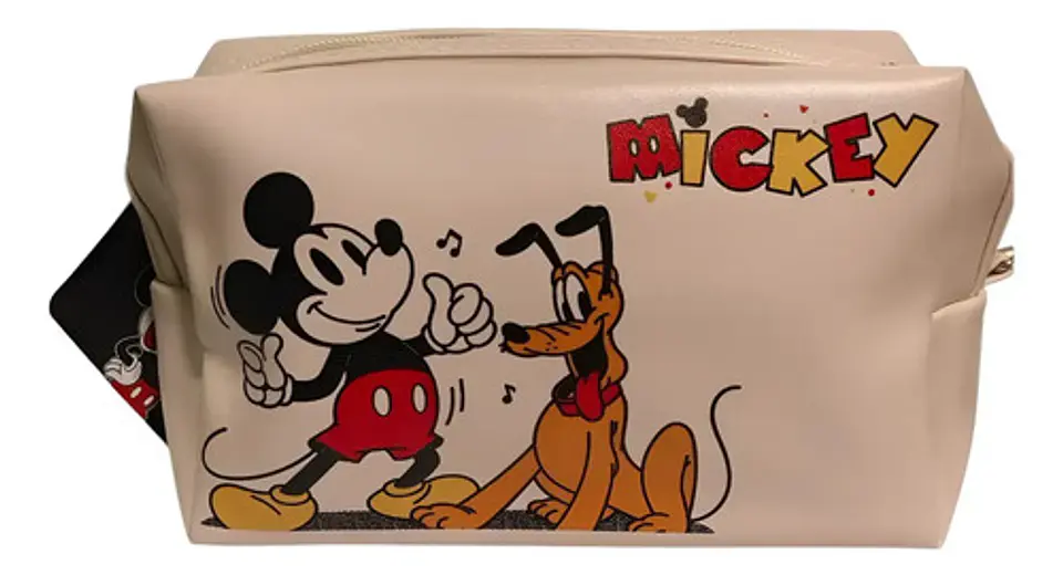 Cosmetiquero Mickey Mouse Y Pluto Disney Neceser Maquillaje 4