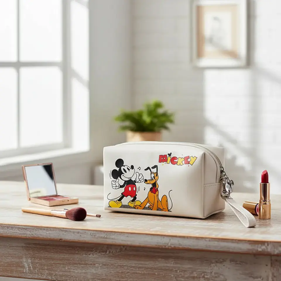 Cosmetiquero Mickey Mouse Y Pluto Disney Neceser Maquillaje 5