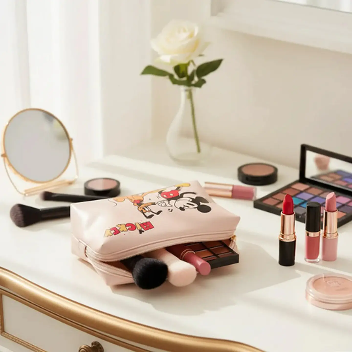 Cosmetiquero Mickey Mouse Y Pluto Disney Neceser Maquillaje 7