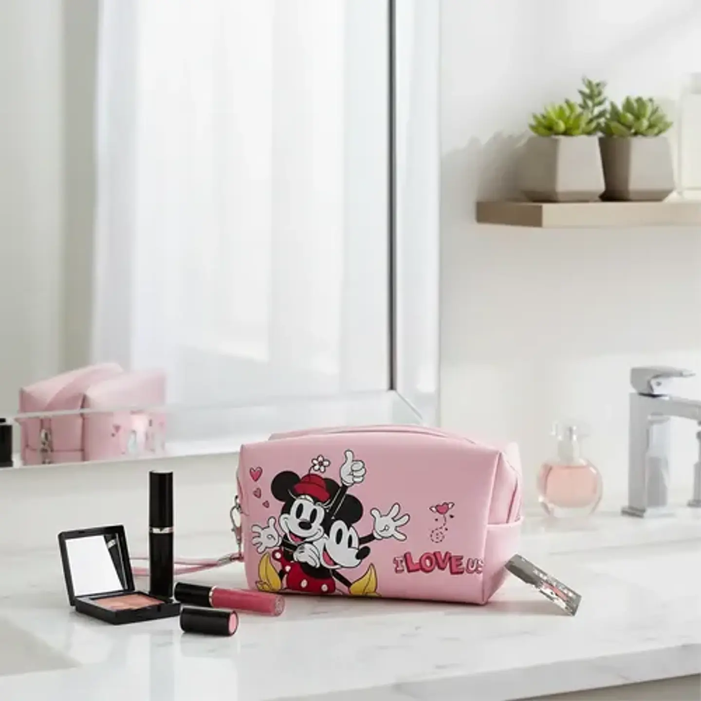 Cosmetiquero Minnie Y Mickey Mouse Disney Neceser Maquillaje 7
