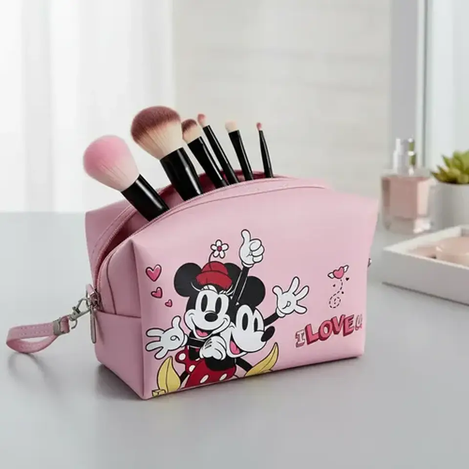 Cosmetiquero Minnie Y Mickey Mouse Disney Neceser Maquillaje 8