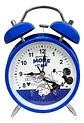 Reloj Despertador Infantil Mickey Mouse Disney Azul Campana - Miniatura 2