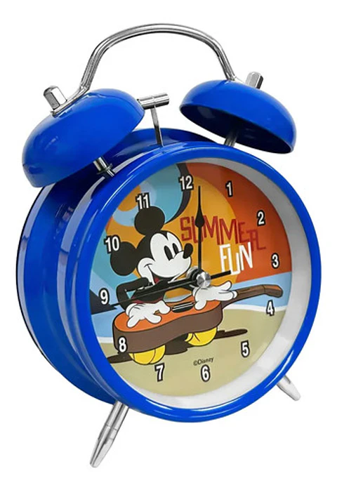 Reloj Despertador Infantil Mickey Mouse Summer Disney Azul