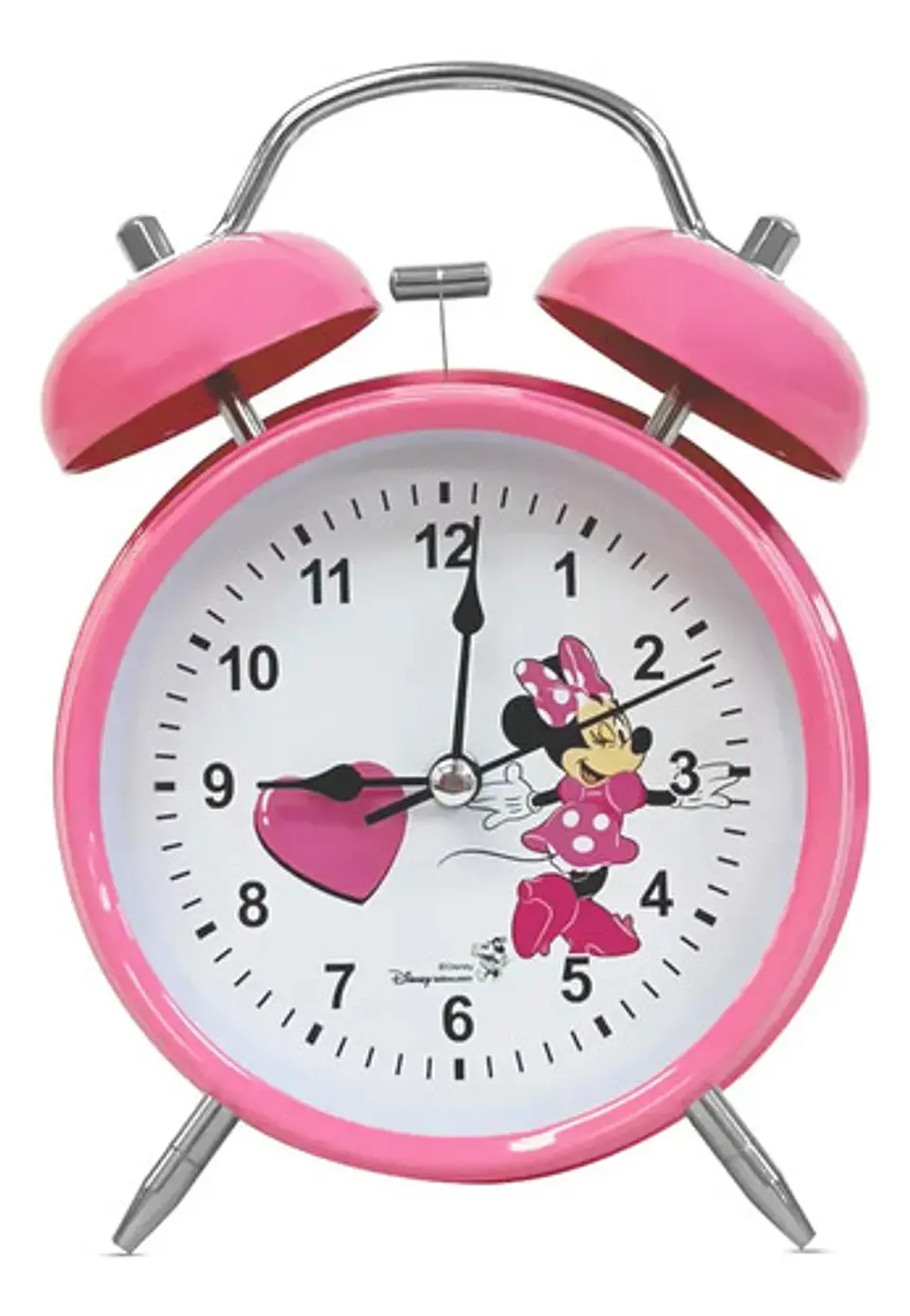 Reloj Despertador Infantil Minnie Mouse Disney Junior Rosa 1