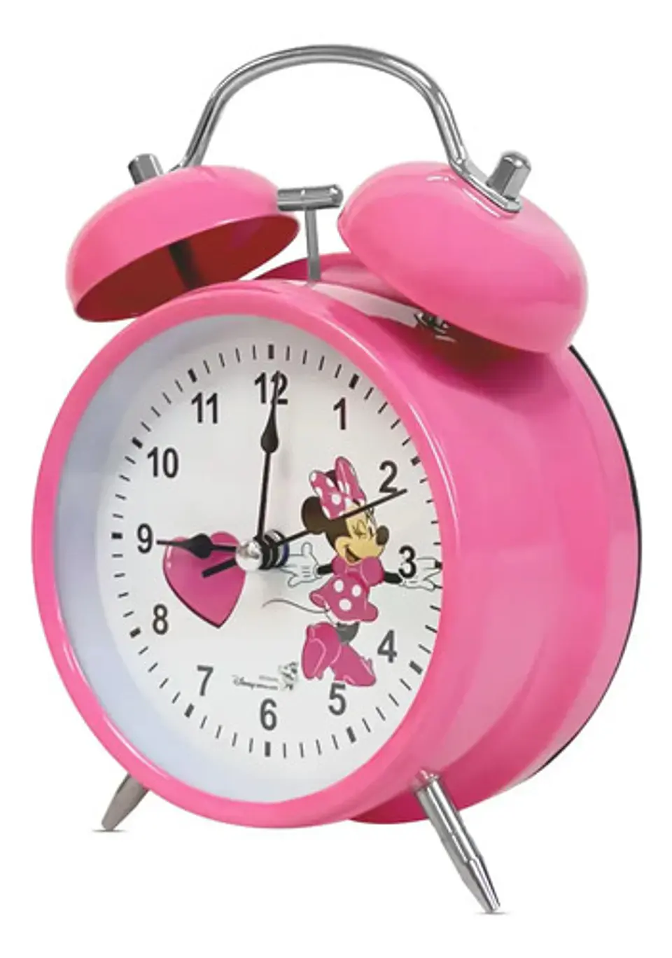 Reloj Despertador Infantil Minnie Mouse Disney Junior Rosa 2