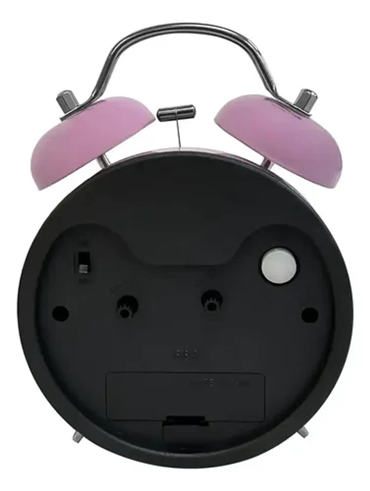 Reloj Despertador Infantil Minnie Mouse Disney Metal Rosa 3