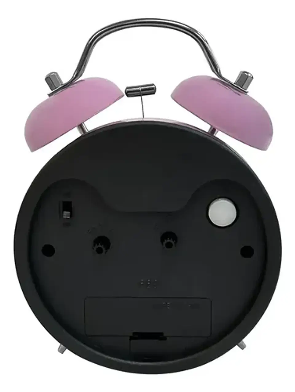 Reloj Despertador Infantil Minnie Mouse Disney Metal Rosa 3