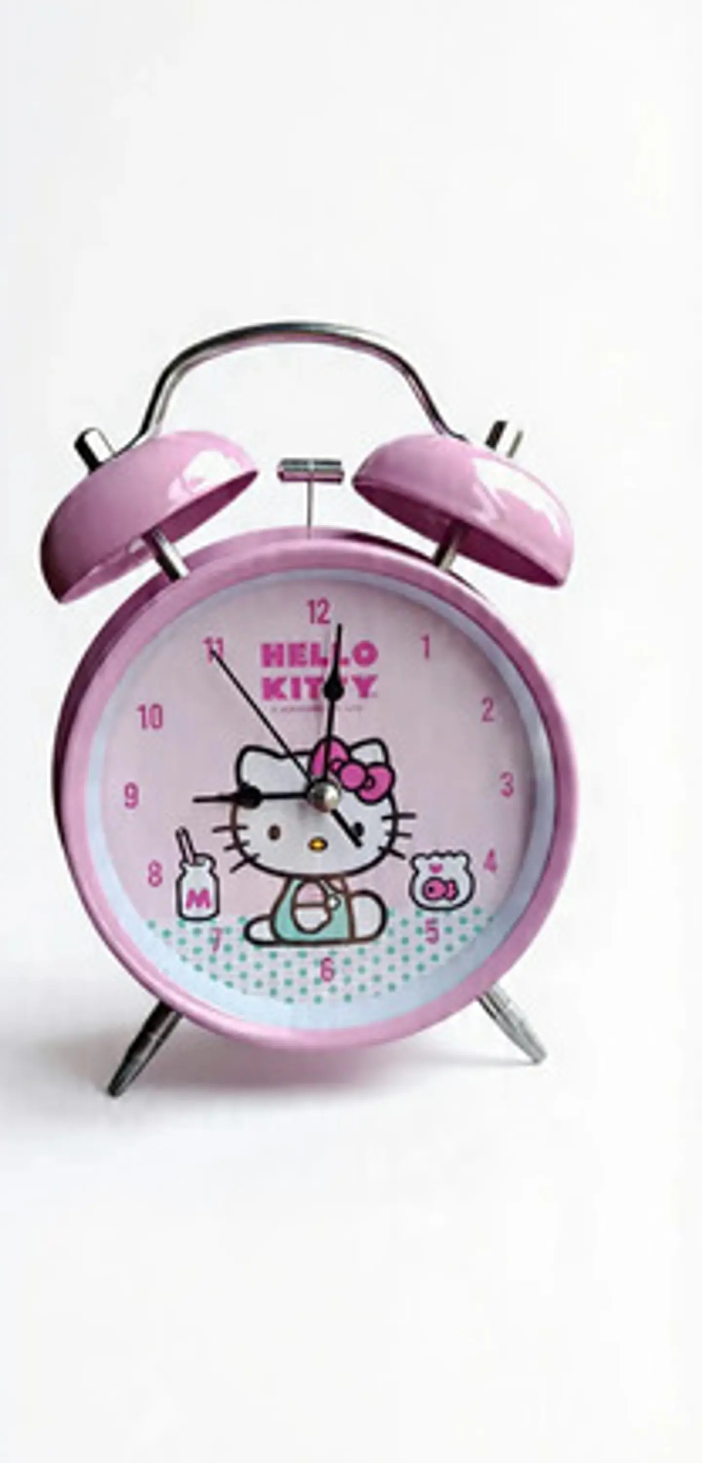 Reloj Despertador Campana Hello Kitty Sanrio Infantil Metal 2