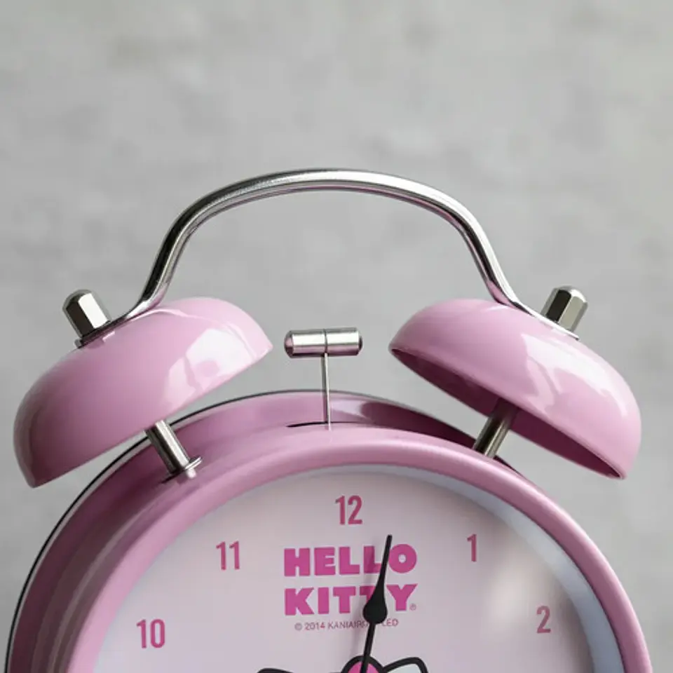 Reloj Despertador Campana Hello Kitty Sanrio Infantil Metal 5