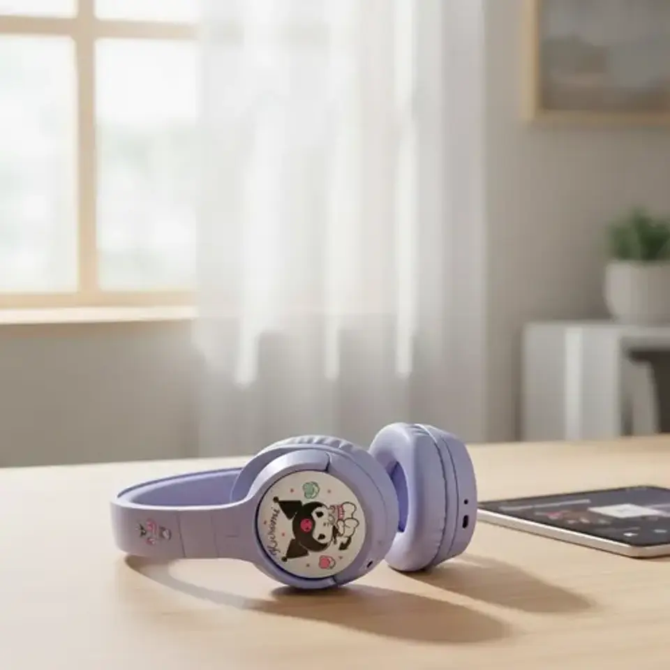 Audífonos Inalámbricos Bluetooth Kuromi Kawaii Sanrio 6