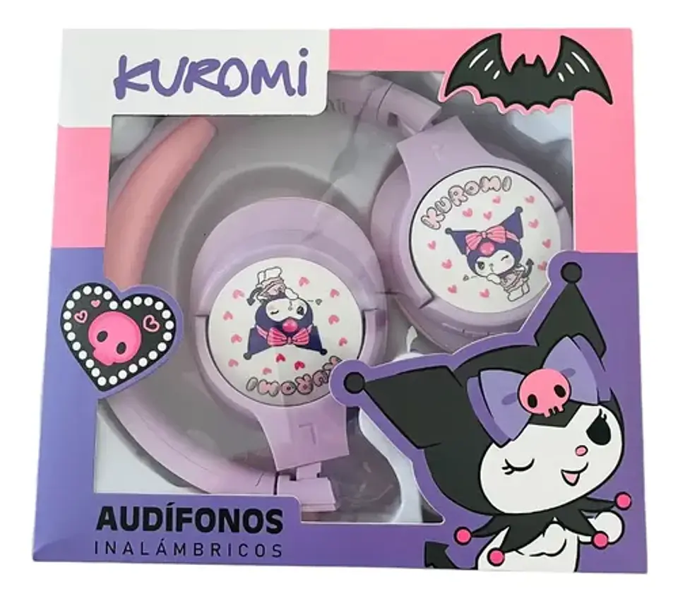 Audífonos Inalámbricos Bluetooth Kuromi Kawaii Sanrio 5