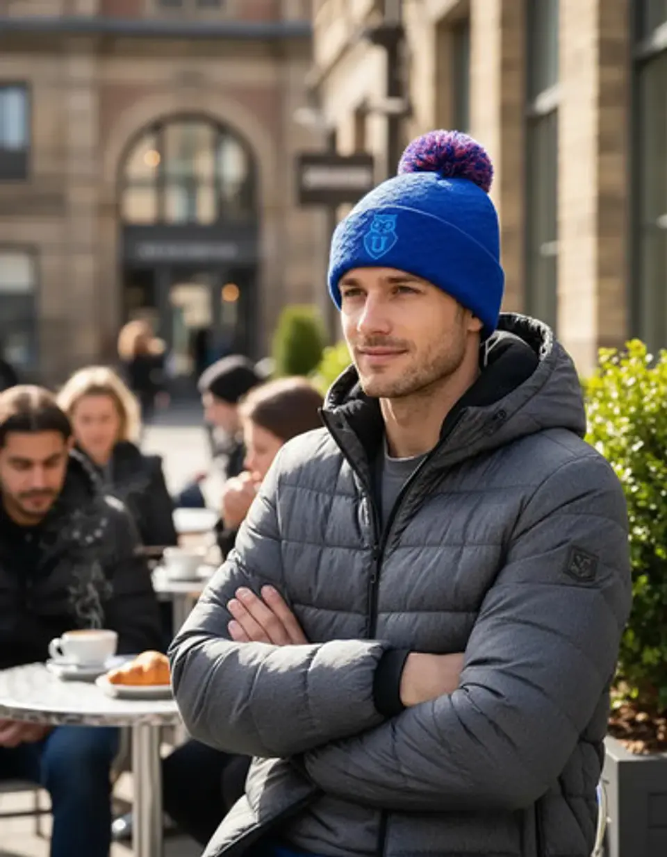 Gorro De Lana Universidad De Chile Invierno Tejido Unisex 2
