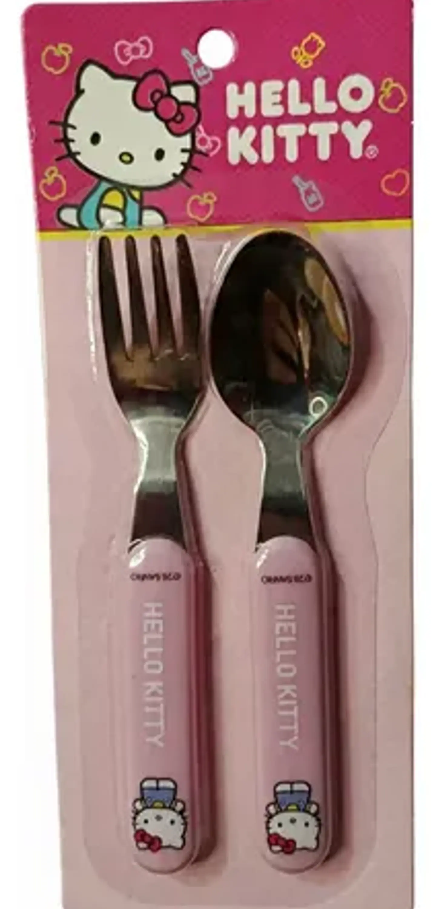 Kits Cubiertos Hello Kitty Infantil 3 Sets Cuchara Y Tenedor 4