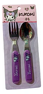 Cubiertos Infantiles Kuromi Sanrio 3 Sets Cuchara Y Tenedor - Miniatura 3
