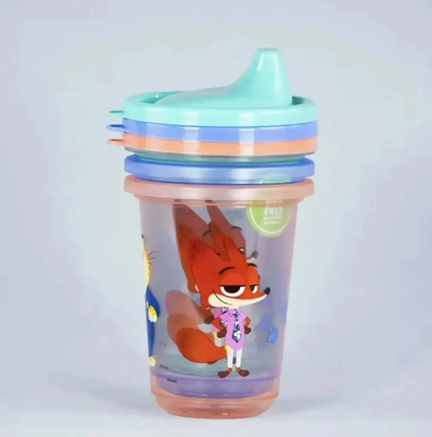 Set 3 Vasos Reutilizables Disney Zootopia 2 Infantil Niños 3
