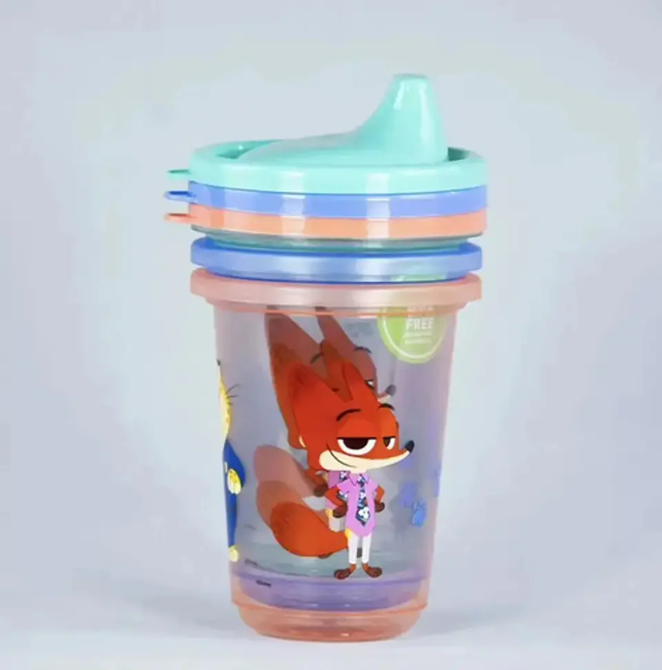 Set 3 Vasos Reutilizables Disney Zootopia 2 Infantil Niños 3