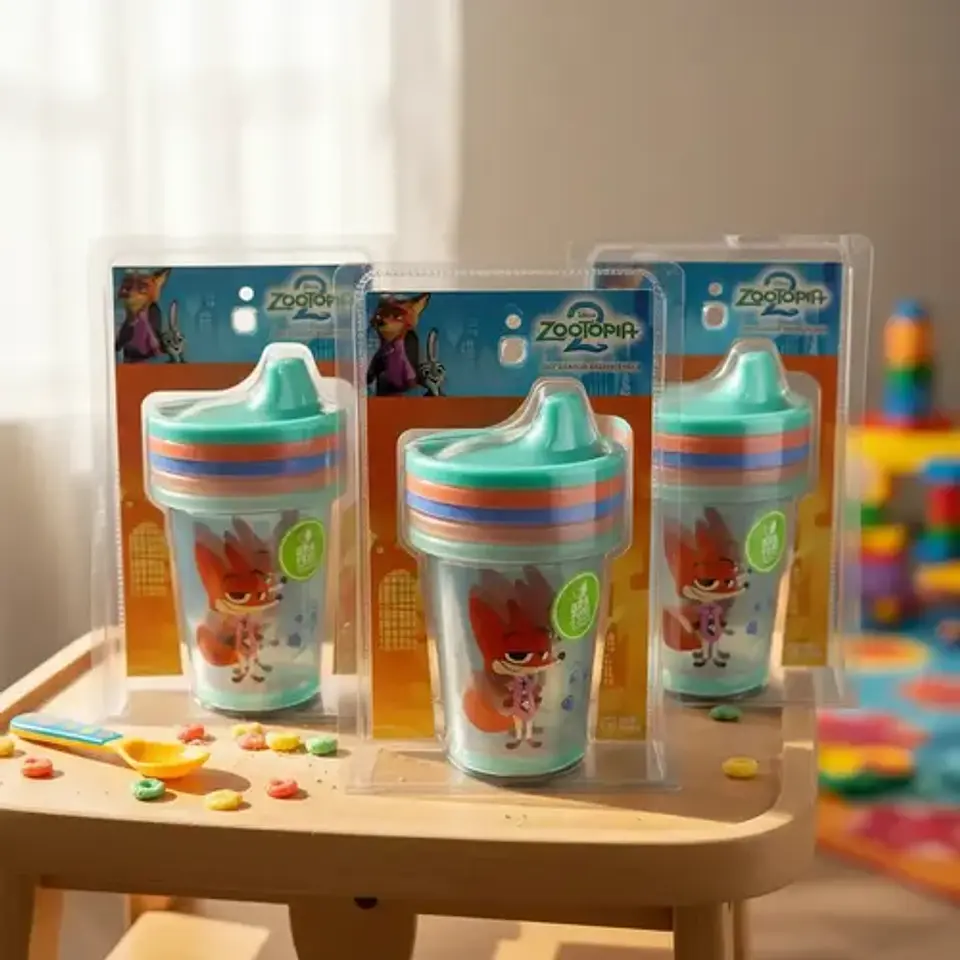 Set 3 Vasos Reutilizables Disney Zootopia 2 Infantil Niños 5