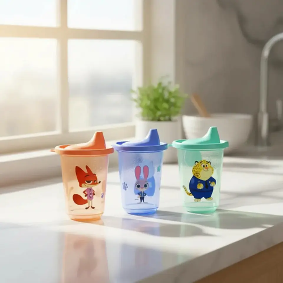Set 3 Vasos Reutilizables Disney Zootopia 2 Infantil Niños 10