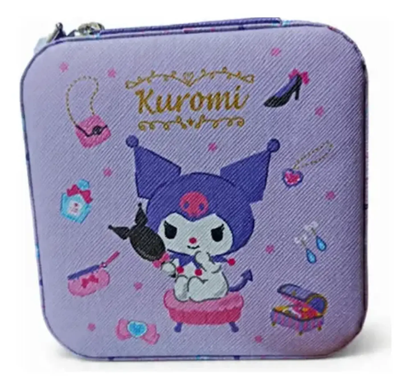 Joyero Portátil Kuromi Sanrio Kawaii Compacto Para Viaje 2