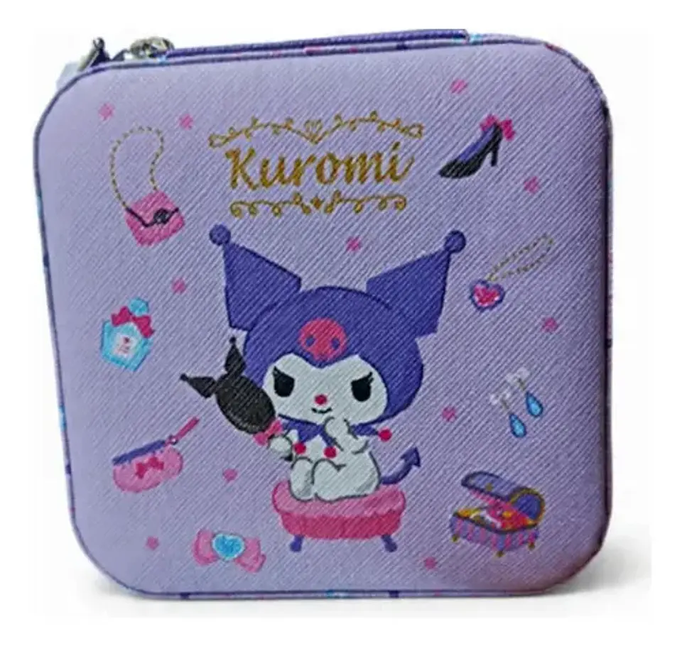 Joyero Portátil Kuromi Sanrio Kawaii Compacto Para Viaje 2