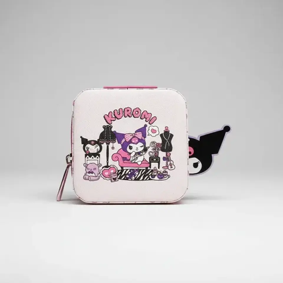 Joyero Portátil Kuromi Sanrio Kawaii Compacto Para Viaje 6
