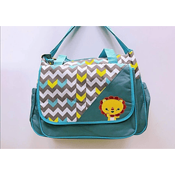 Bolso turquesa león 