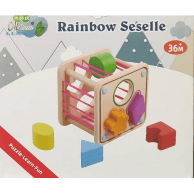 Cubo de encaje montessori 