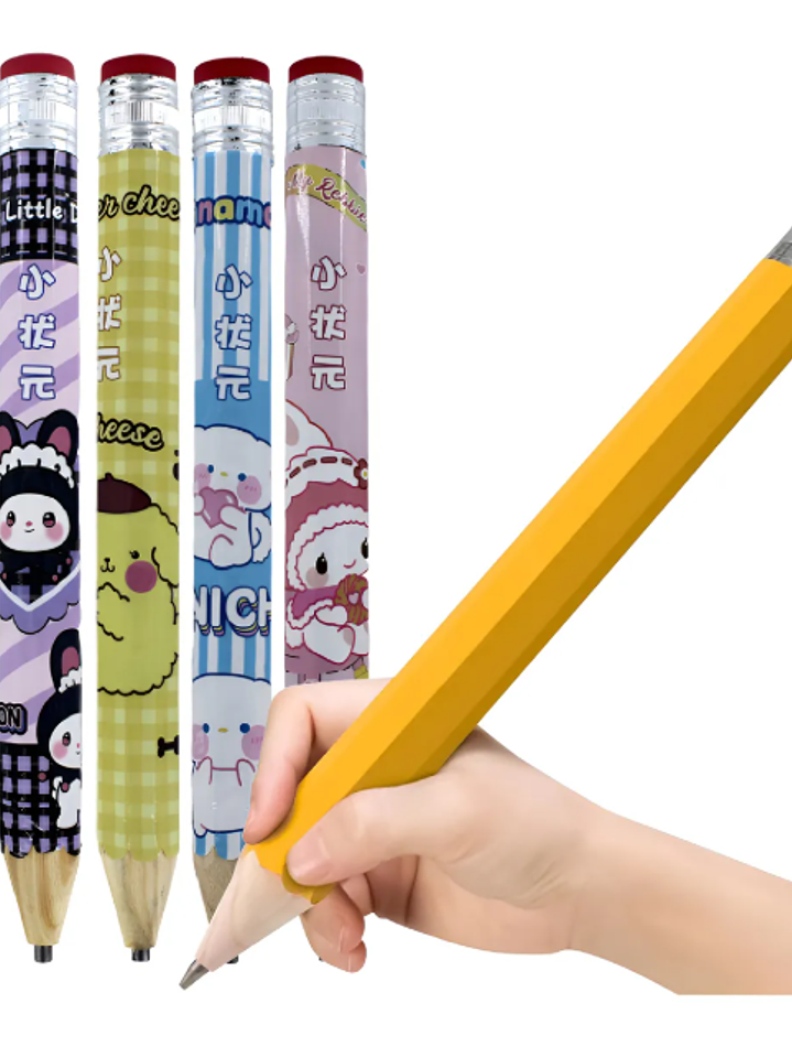 LÁPIZ GIGANTE DECORATIVO CON DISEÑOS 1