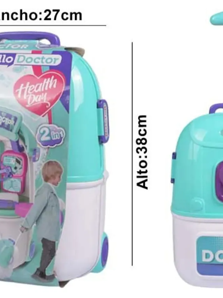 SET DE MALETA DOCTOR JUGUETE 2 EN 1 6