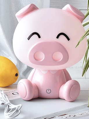 LAMPARA DE NIÑOS CERDITO LED