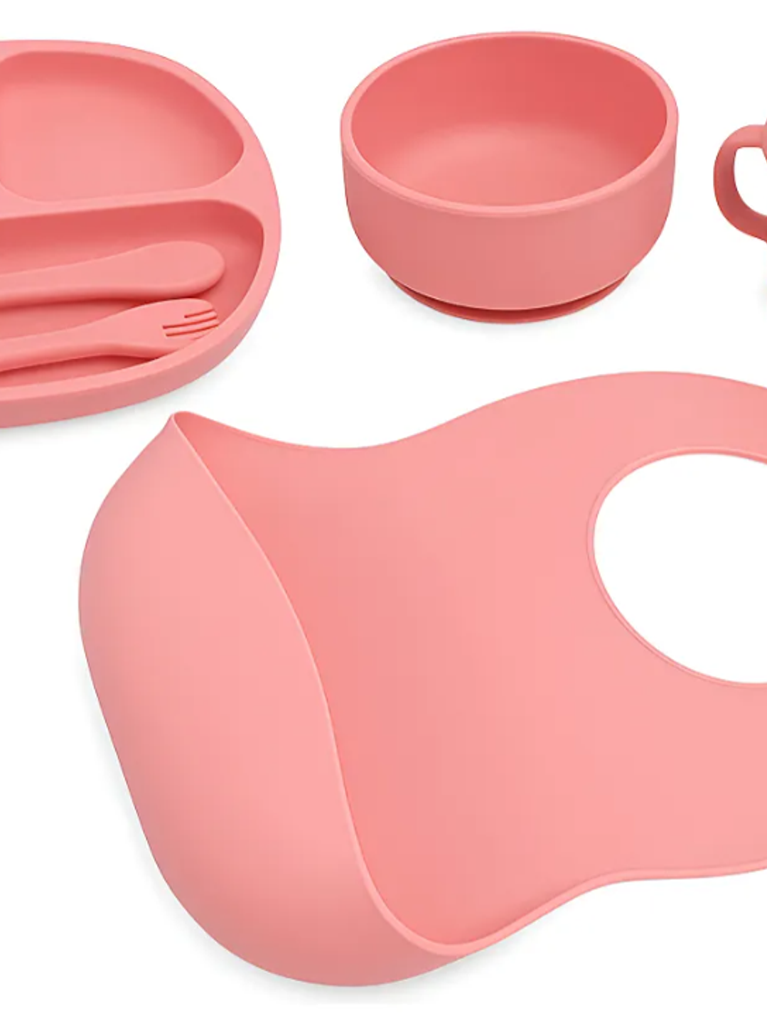 VAJILLA SILICONADA 8 PIEZAS PARA BEBÉS 3