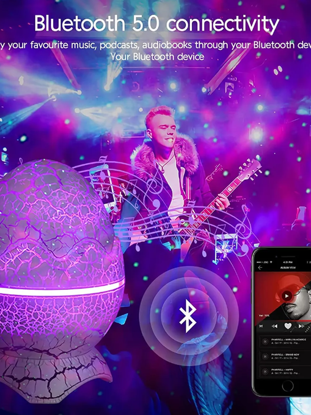 HUEVO PROYECTOR NIGHTLIGHT DINOSAURIO 3