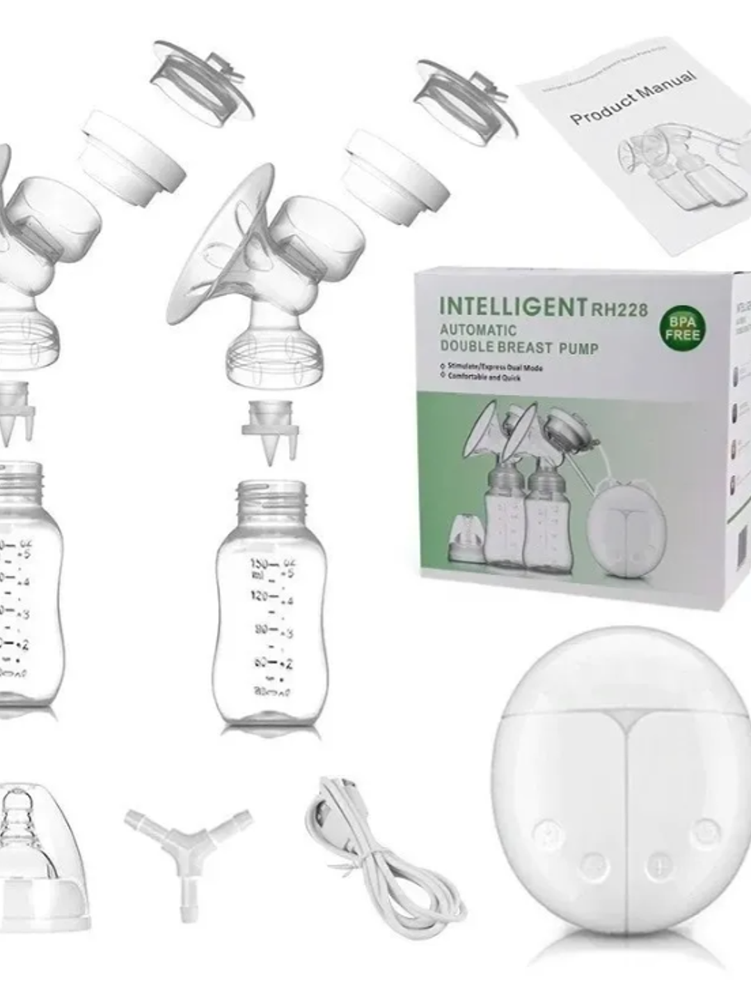 EXTRACTOR DE LECHE MATERNA ELÉCTRICO DOBLE 4