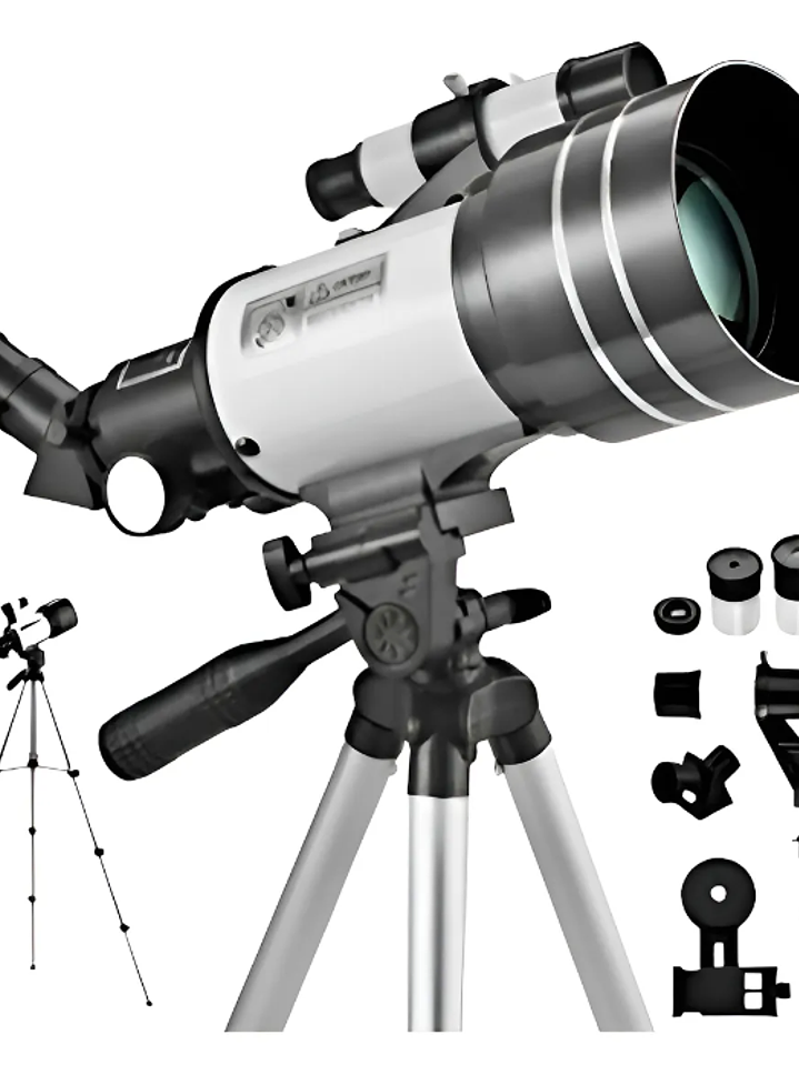 TELESCOPIO 70 MM TRIPODE CON SOPORTE 1