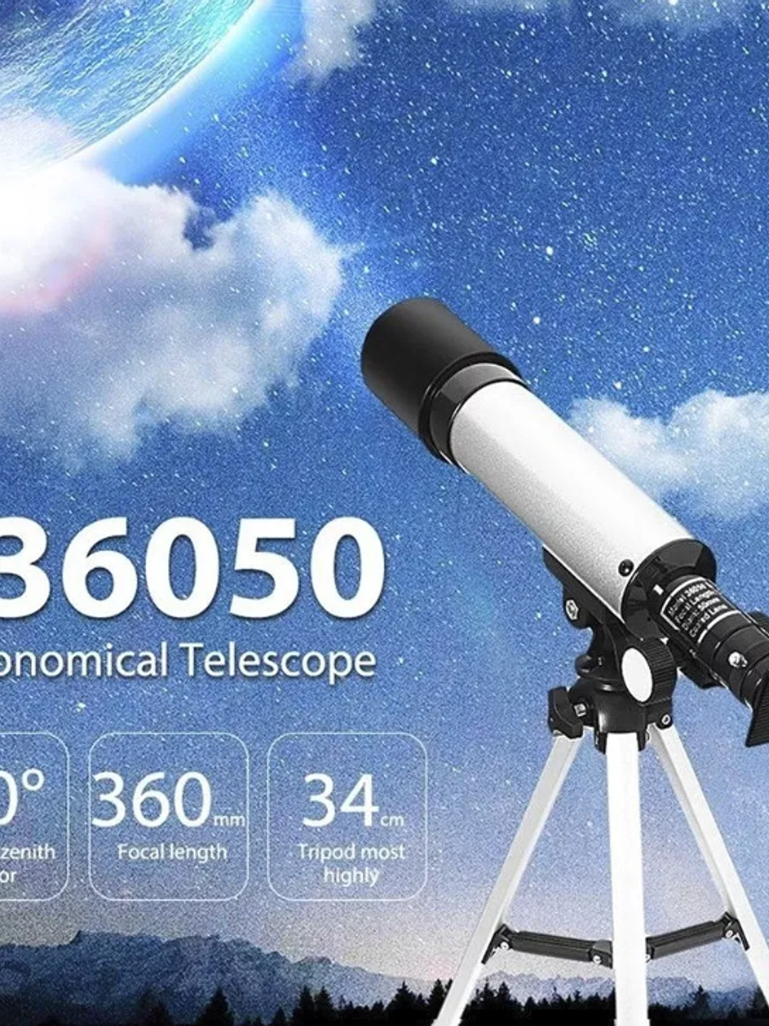 TELESCOPIO ASTRONÍMICO F36050 MONOCULAR 2
