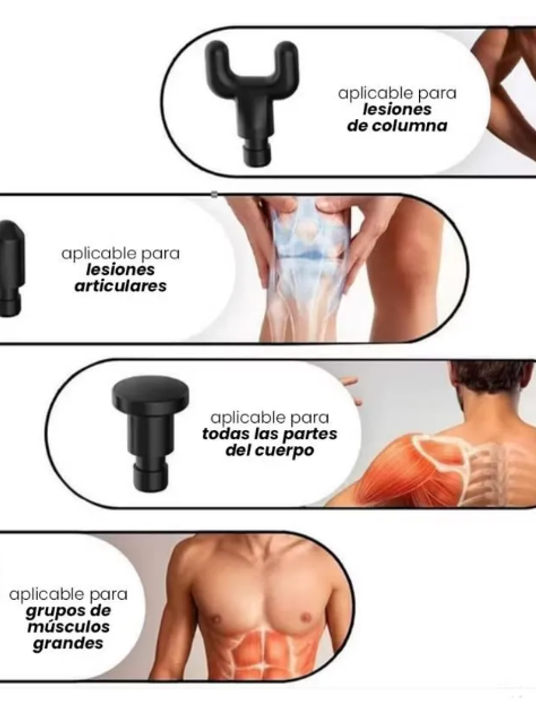 MASAJEADOR MUSCULAR ELÉCTRICO GUN 2