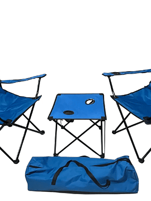KIT DE SILLAS Y MESA PARA CAMPING