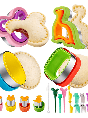 MOLDES SANDWICH CORTADORES PARA NIÑOS