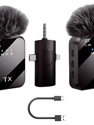 MICRÓFONOS SOLAPA INALÁMBRICO X2