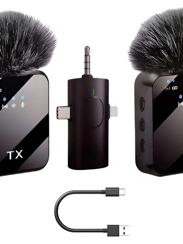 MICRÓFONOS SOLAPA INALÁMBRICO X2 1